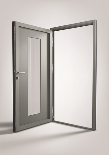 Drzwi aluminiowe otwierane na zewnątrz, z ukrytymi zawiasami